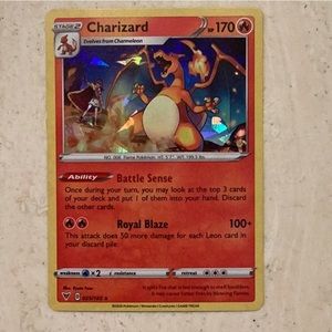 Charizard Cracked Ice 2020 Vivid Voltage Pokemon Card Holo 025/135 #25 TCG